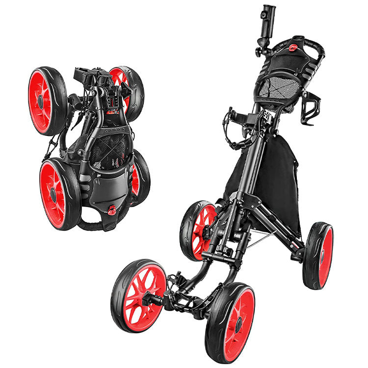 Foldable 4 Wheels Golf Trolley Golf Supplies