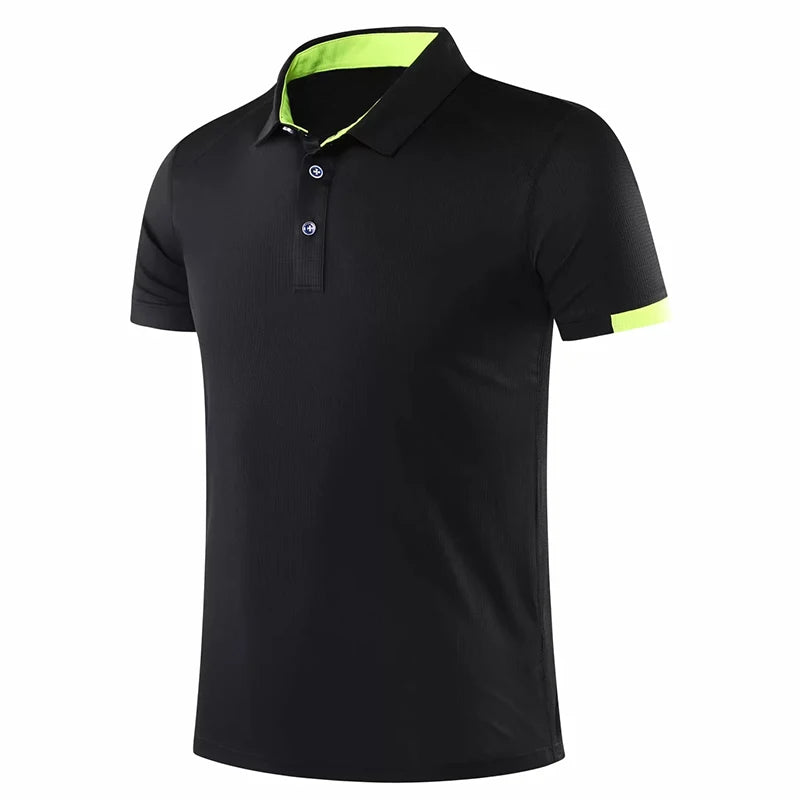 Men women short sleeve golf table Tennis polo Shirt Running