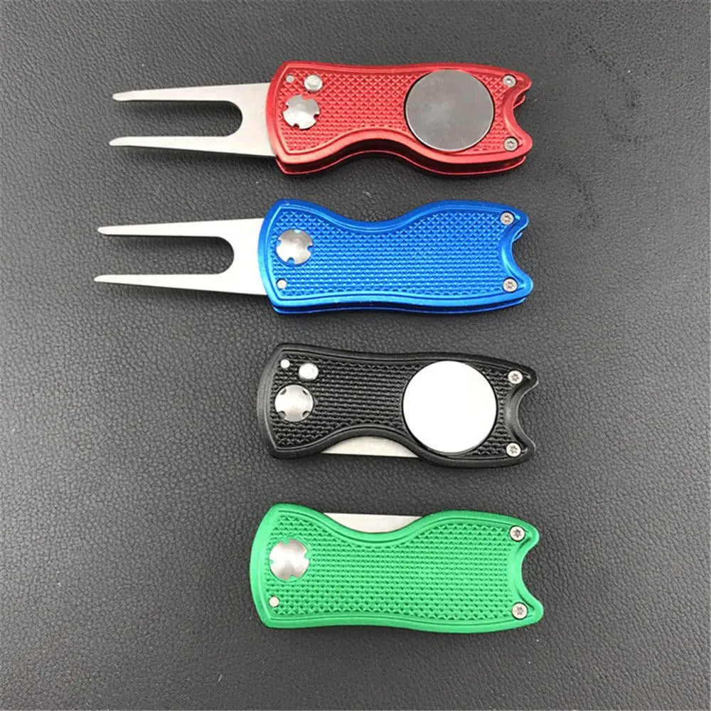 Foldable Golf Divot Repair Tool with Magnetic