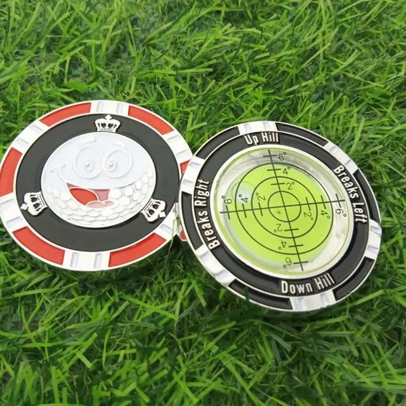 Golf Ball Marker Spirit Level High Precision Golf Tools Leveler