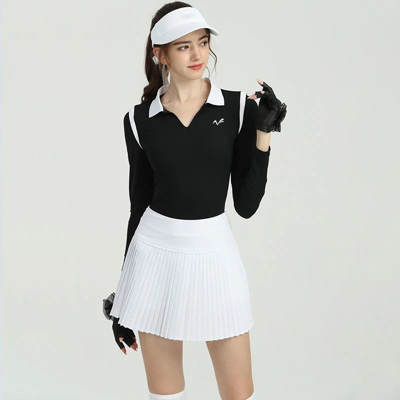 New Golf Clothing Autumn Women's Sports Top Fashion Breathable