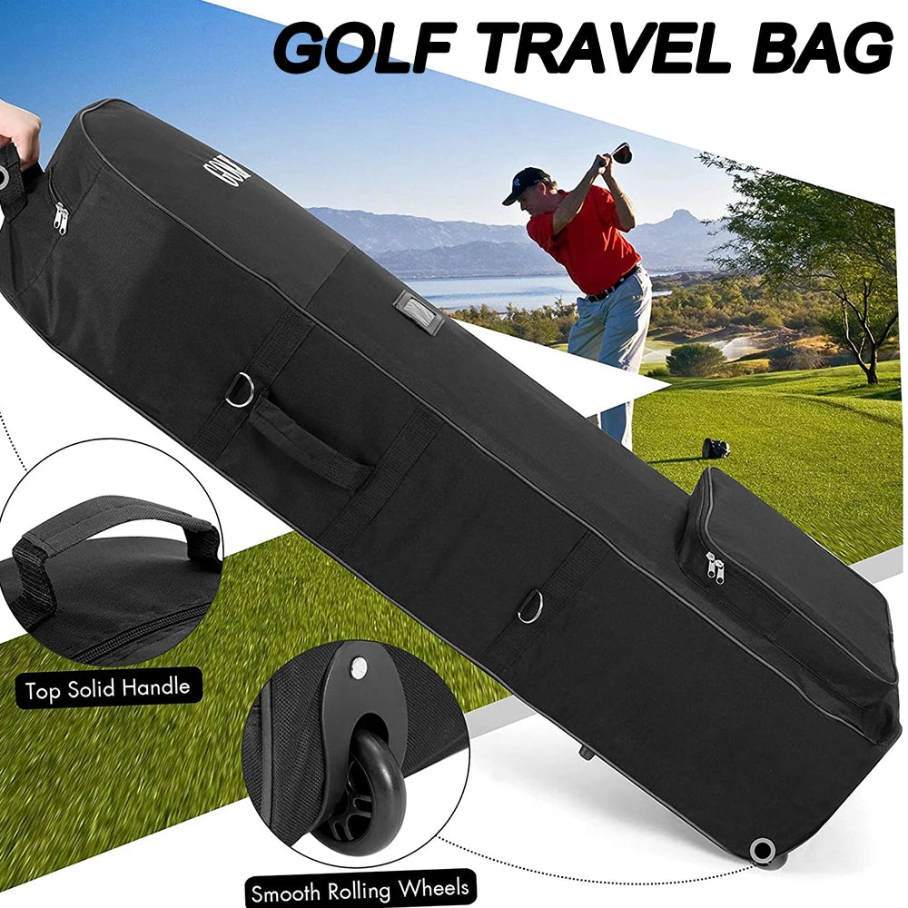 Golf Travel Bags With Wheels Large Capacity Aviation Bag