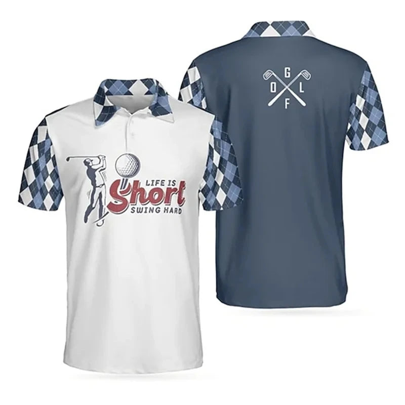 Polo Shirt New Fashion Golf Club Jersey Uniform Print Graphic Shirts