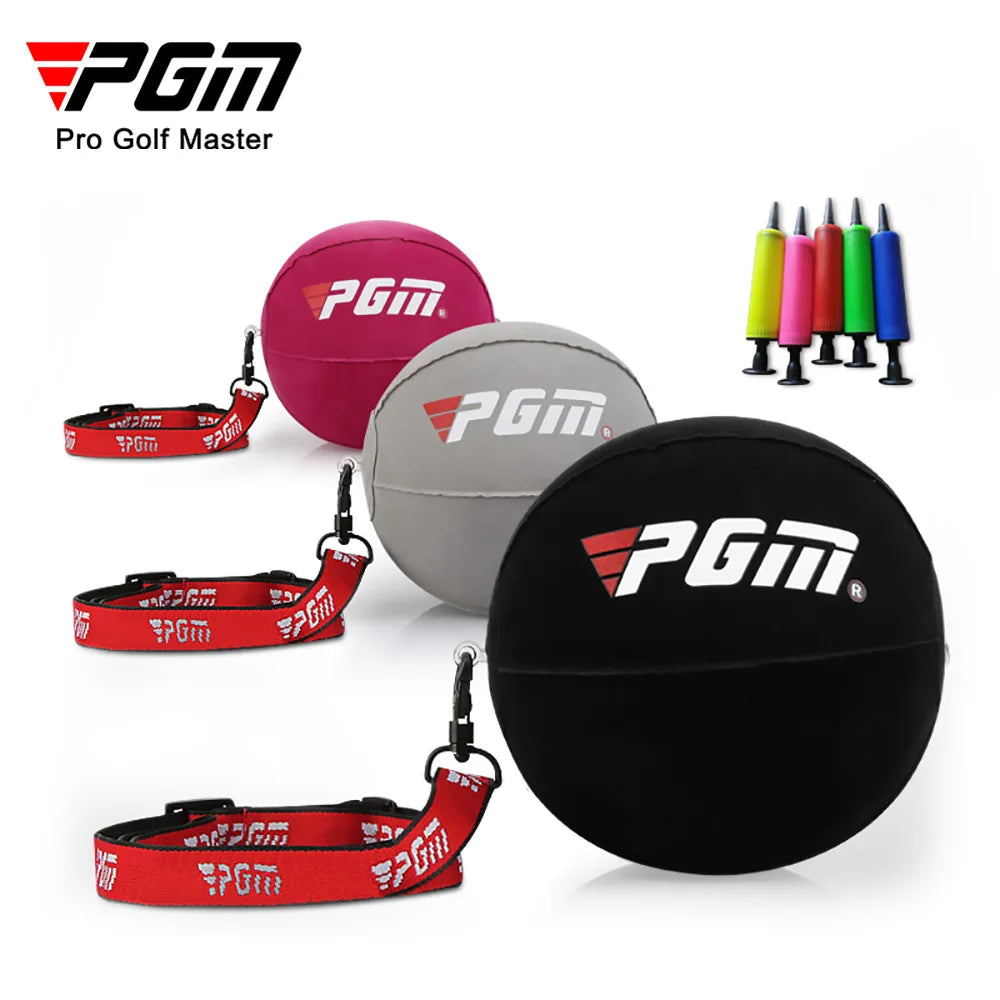 PGM Golf Swing Trainer Ball PVC Adjustable Inflatable Ball Fixed Arm Posture